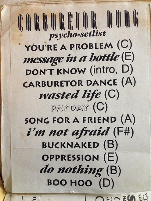 dung-psycho-set-list
