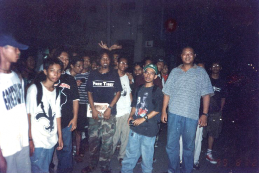 Ollie & Joe with friends in Batu Pahat